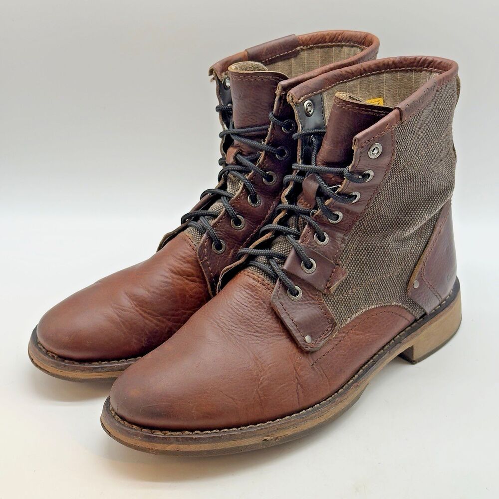 Caterpillar CAT Leather Abe TX Work Boots Men's 11 Brown P713024
